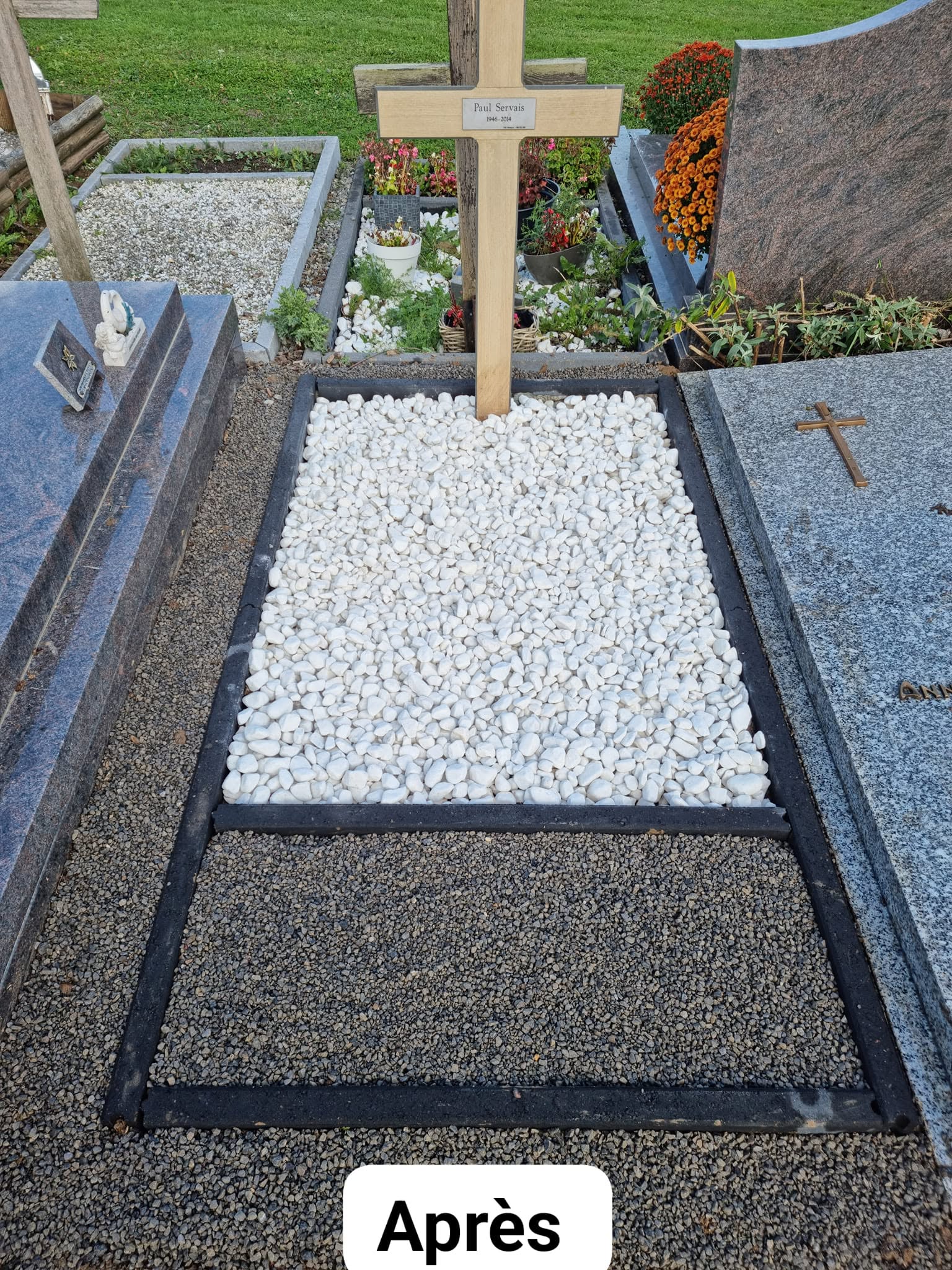 Sépulture après l’intervention