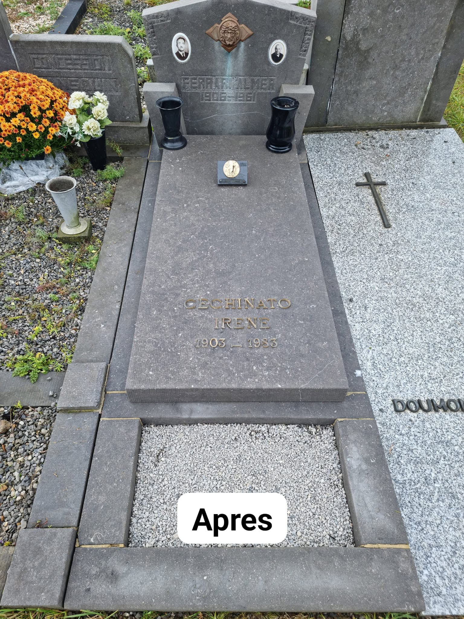Sépulture après l’intervention